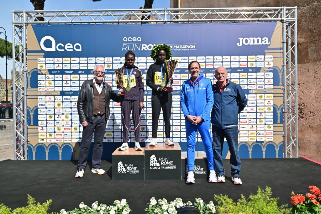 Le prime due classificate nel femminile della Acea Run Rome the Marathon 2024