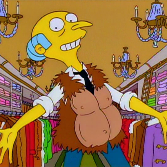 Montgomery Burns, dalla serie animata “The Simpson”