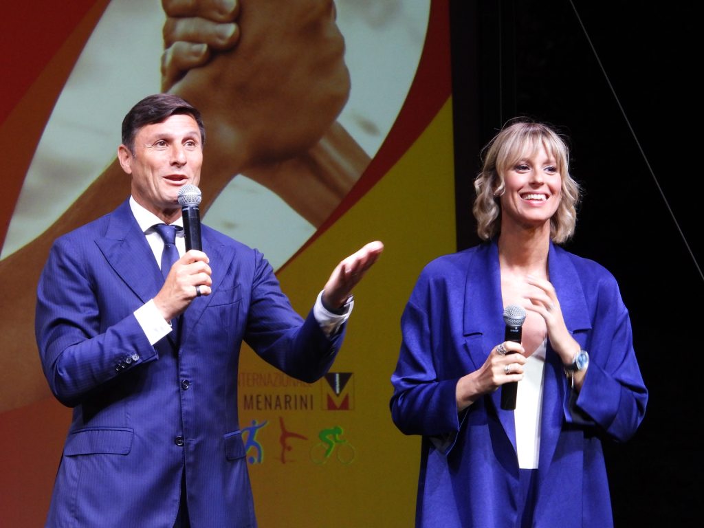 Javier Zanetti e Federica Pellegrini