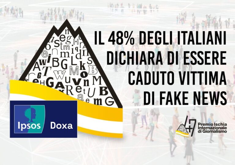 Al Premio Ischia i risultati Ipsos Doxa, il 48% degli italiani vittima di fake news